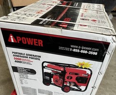 A-iPower 5,000-W Portable Gas Powered Generator with Wheel Kit Home RV Camping