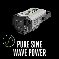Portable 180W Power Inverter Generator, Quiet Operation, Battery Charger Not Inc