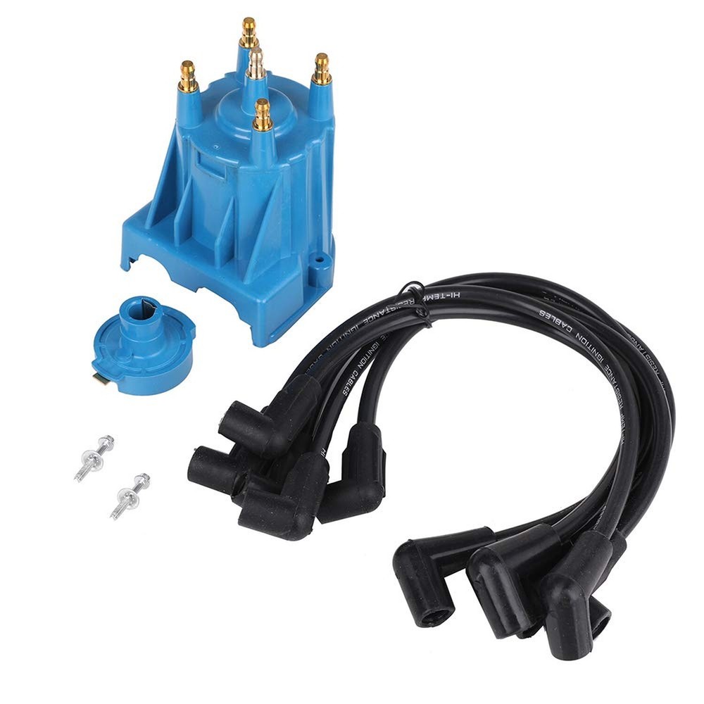 Ignition Tune Up Kit with Distributor Cap and Rotor and Spark Plug Wires Set …