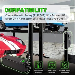 Hydraulic Oil Reservoir Tank (14L Black) Compatible with Rotary/Forward/Direc