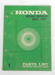 Genuine Honda Portable Generator E900 Parts List Manual Diagram Pocket Book 1970