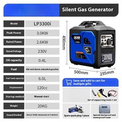 Gasoline Generator Small Household Mute Frequency Conversion Outdoor Portable