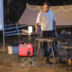 PowerSmart 2350-W Quiet Portable Gas Inverter Generator w/ CO Sensor, Ultralight