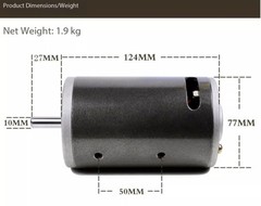 220V 550W High Power Permanent Magnet DC Generator Hydraulic Hand Crank DC Motor