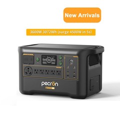 Power Station LiFePO4 Battery pecron F3000LFP 3600Wh Emergency Backup RV