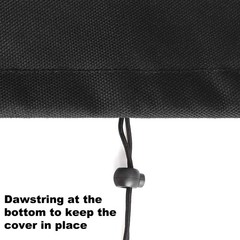 Outdoor Generator Covers Waterproof Heavy Duty 600D Oxford 38X30X28in, Black