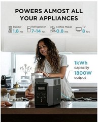 EcoFlow DELTA 2 Lite Portable Power Station 950Wh LiFePO4 1800W Solar Generator
