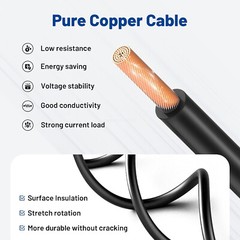 Car Charger For BLUETTI EB3A EB70 Power Station Charging Cable Connector 6.6ft