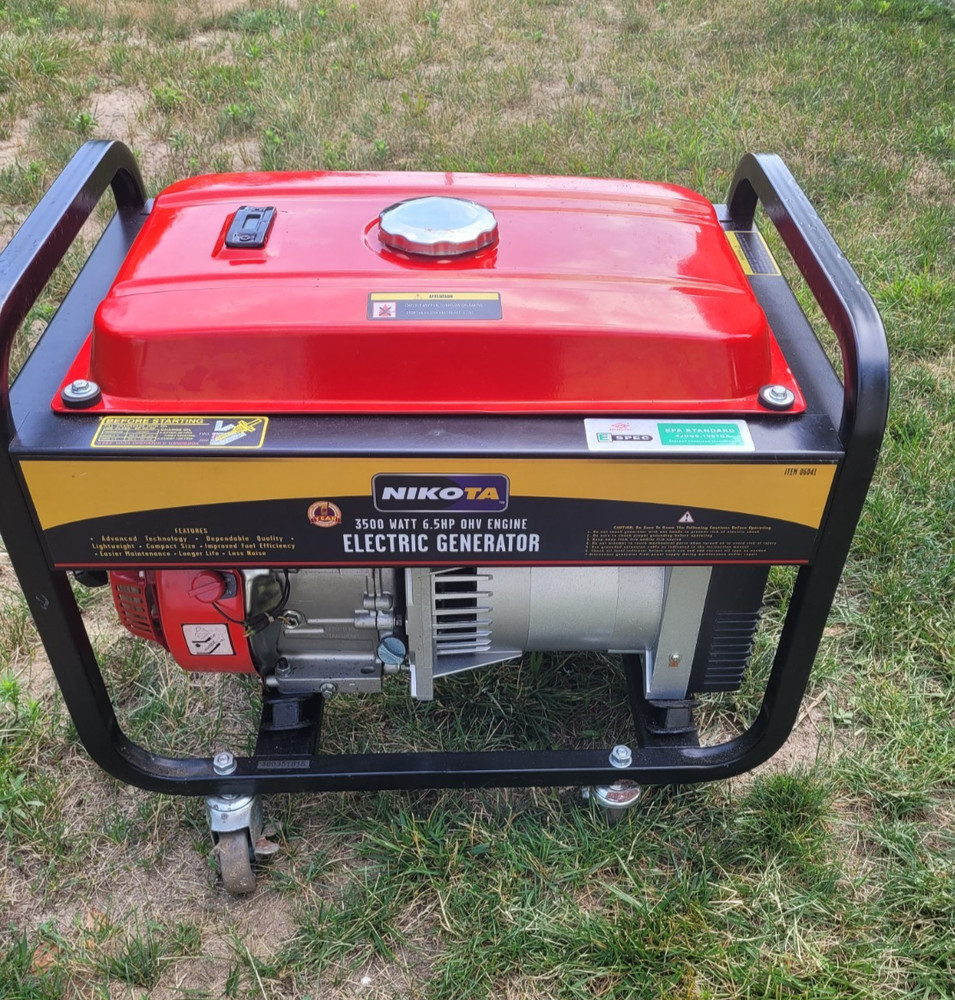 Propane Gas Dual Fuel Generator 3500 Watt 6.5HP 120V 240V Nikota 06041