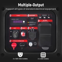 2850 Watt Portable Inverter Generator Gasoline Ultra Quiet For Garden Outdoor