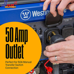 Westinghouse 12,500-W Portable Hybrid Dual Fuel Gas Generator with Remote Start