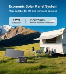 pecron F3000LFP Portable Power Station 3072Wh Solar Generator w/200W Solar Panel