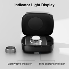 Wireless Charging Case for Oura Ring Gen 4 & 3 Charger, 1000mAh Portable