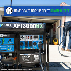 XP13000HX Dual Fuel Portable Generator – 13000 Watt Gas or Propane Powered – Ele