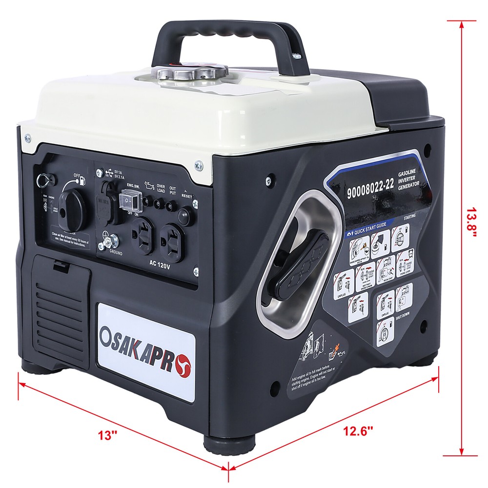 Portable Inverter Generator 1200W ultra-quiet gas engine EPA Compliant,Eco-Mode
