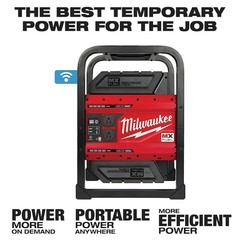 Milwaukee Tool Mxf002-2Xc Portable And Inverter Generator, 1, 800 W Rated, 3,