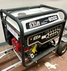 NorthStar Portable Generator with Honda GX390 Engine, 8000 Surge Watts, 6600