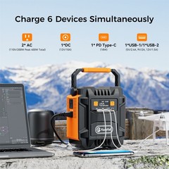 FlashFish A201 200W 172Wh Solar Generator Optional With Panel 60W 18V for Camp