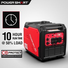 Power Smart 4,800-Watt Super Quiet Portable Gas Inverter Generator, CO Sensor