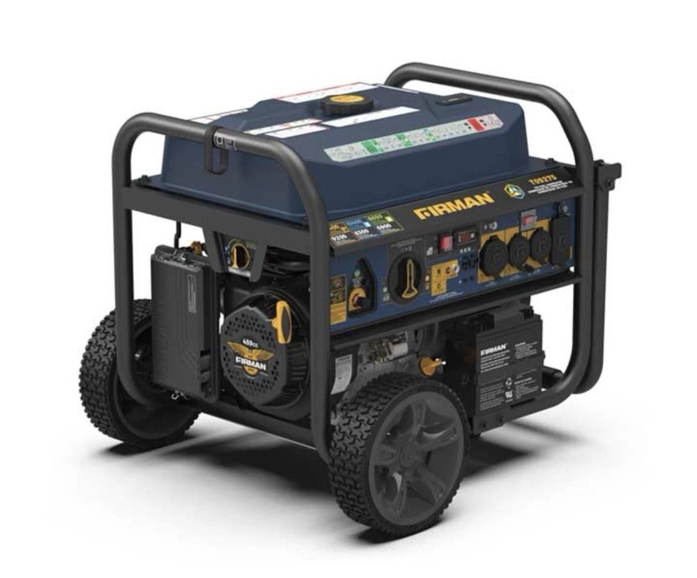 New Firman 11400W Tri Fuel Portable Generator Electric Start CO Alert T09275