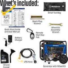 Westinghouse 13500 Peak Watt Tri-Fuel Home Backup Portable Generator Remote US
