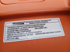 Generac 8250 GP2500i Quiet Inverter Generator 2500W 120V 49-State