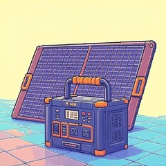 1000W 500W Portable Solar Generator Station Battery Power Bank