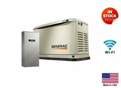STANDBY GENERATOR – LP & NG Fired – 10 kW – 120/240V – 100 Amp Transfer Switch