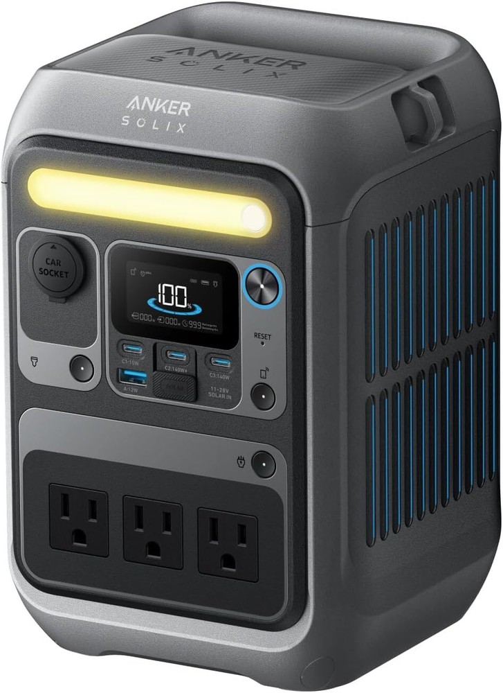 Anker SOLIX C300 Portable Power Station, 288 WHr Lithium Iron Phosphate