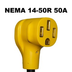PPUMP NEMA 6-50P to 14-50R 125V/250V 50 Amp 3 Prong Male Plug to 50 Amp 4 Pro…