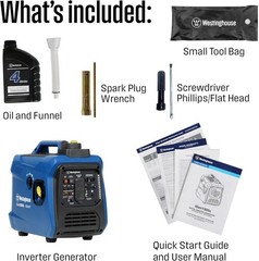 Westinghouse 1,500-W Portable Gas Inverter Generator with CO Sensor, Ultralight