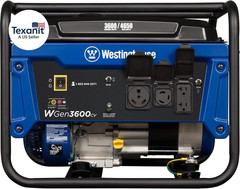 4650 Peak Watt Portable Generator, RV Ready 30A Outlet, Gas Powered, CO Sensor