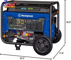 4,650-W Portable RV Ready Dual Fuel Gas Generator with Remote Electric Start