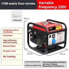 Compact Gasoline Generator 220V for Home Use, Portable Mini Car-Mounted