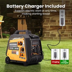 Gas LPG Powered Portable Generator 3200 Watt Electric Start Home Back up RV