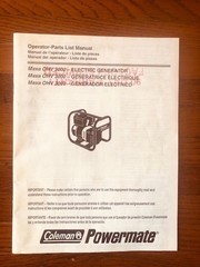 Kero-Sun Omni 105 Heater & Coleman Powermate Generator Maxa OHV 3000 Manuals
