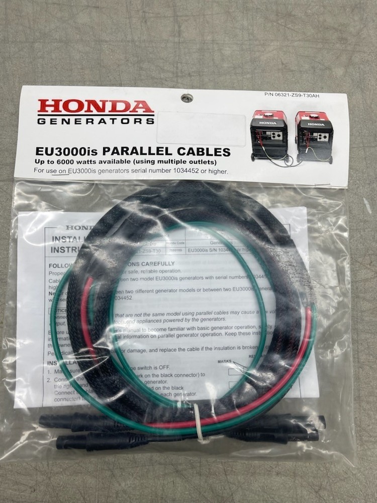GENUINE OEM HONDA 06321-ZS9-T30AH EU3000IS PARRALLEL CABLES