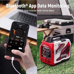 4000 Watt Portable Inverter Generator Gas 4000W Gas Powered App Data Monitor