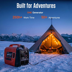 Inverter Generator 4300W Gas Powered Portable Super Quiet Outdoor Generator RV R