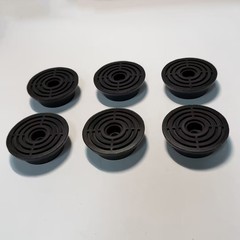 Compatible w/Generac Replacement Rubber Foot Mounts, 6 Pack, 0047774SRV-6PK B