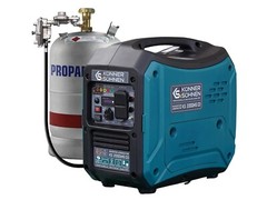 Könner & Söhnen German Portable Dual Fuel Inverter Generator 2000Watt, LPG/Gas