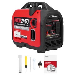 58dB Quiet Gas Generator 2450W Peak – ECO Mode & CO Sensor for Family Camping