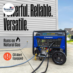 13500 Peak Watt Tri-Fuel Home Backup Portable Generator, Remote Electric Start,