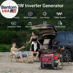4400-Watt Portable Inverter Generator, Gas Powered, Co-Sensor, Lightweight & Qui