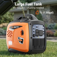 Mutaomay 5KW Portable Inverter Generator Gas Powered Quiet for Home Backup Power