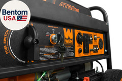 WEN 4750W Dual Fuel Portable Generator Electric Start Wheel Kit 120V 240V