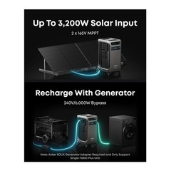 Anker SOLIX F3800 PLUS Solar Generator with 440W Rigid Solar Panel