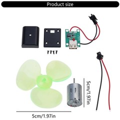 Portable Wind Power Generators Set Windmills Science Teaching Tool Easy to Use
