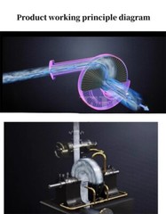 Turbine Generator Set High Pressure Steam Power Generation 50-100W Small Outdoor