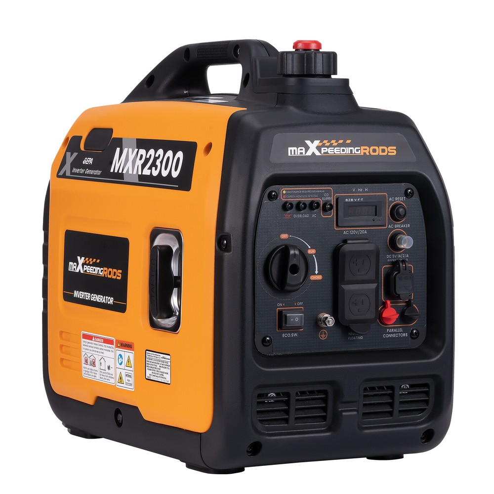 2300 Watt Portable Gasoline Inverter Generator Quiet w/ USB Outlet & Parallel